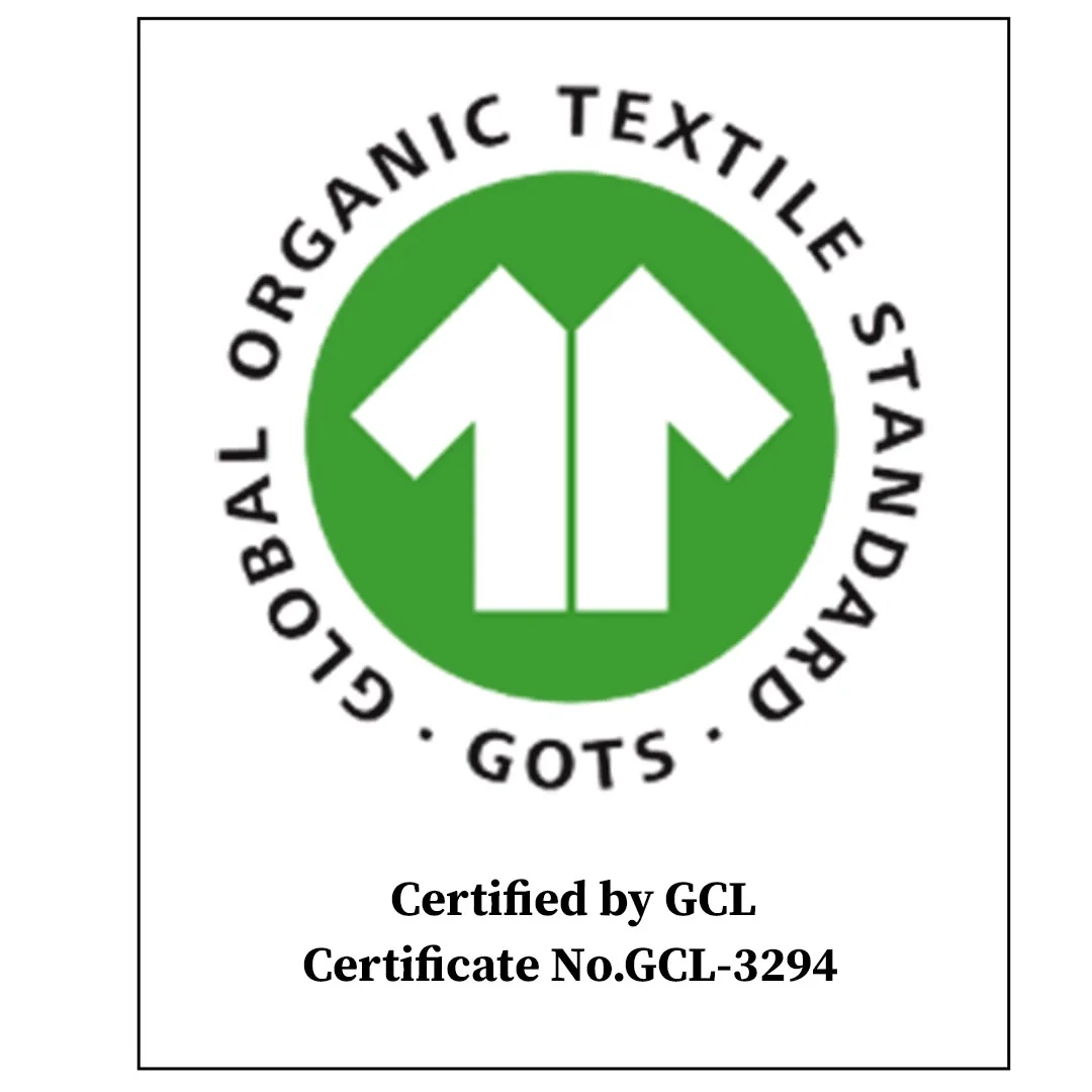 Global Organic Textile Standard certification, GCL certificate 3294